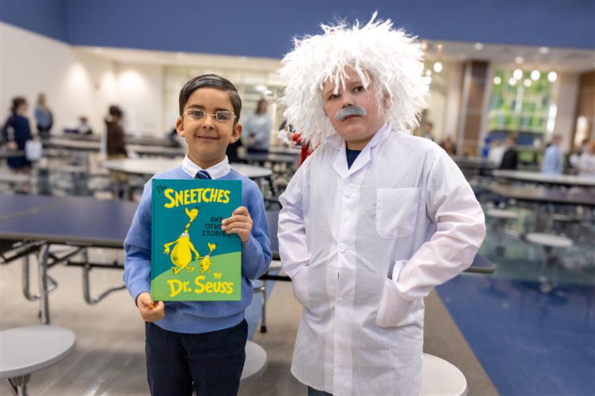 Students dressed as historical figures